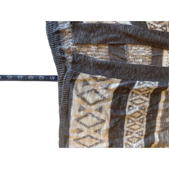 Hannah duster cardigan ￼grey and white - Picture 7 of 9